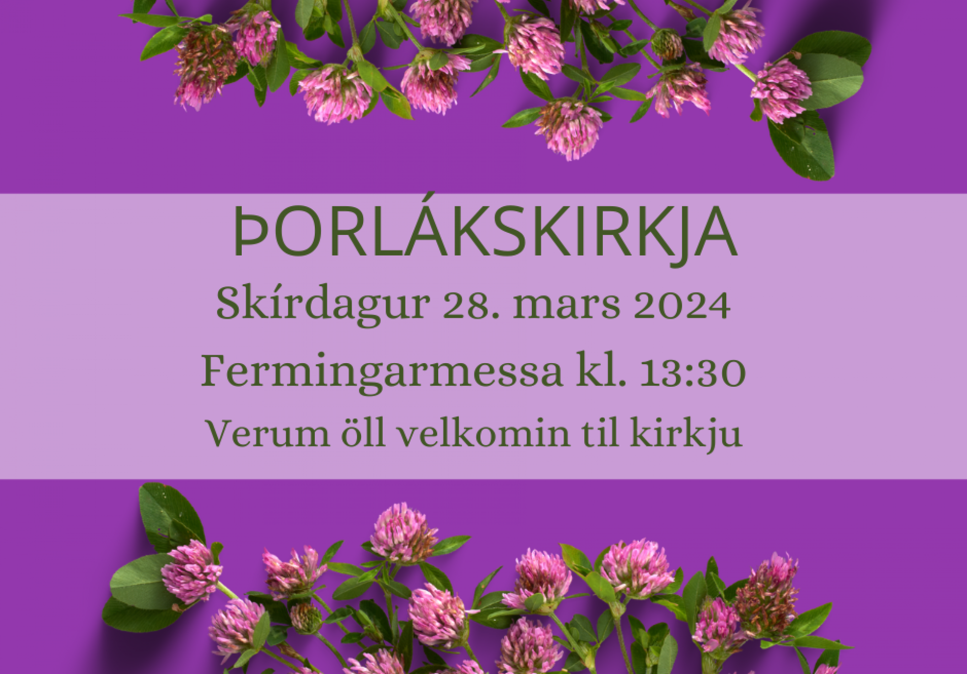 Fermingarmessa á skírdag